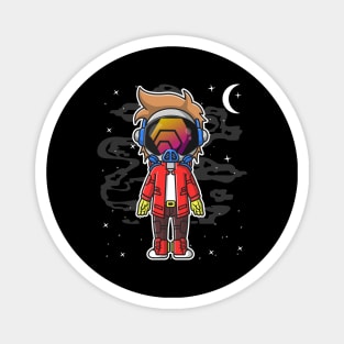 Hiphop Astronaut HEX Coin To The Moon Crypto Token Cryptocurrency Wallet Birthday Gift For Men Women Kids Magnet